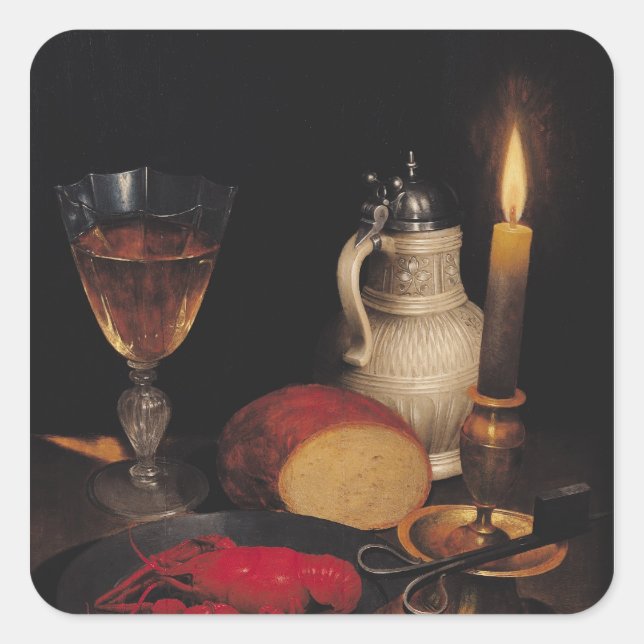 Still Life, c.1630-35 Quadratischer Aufkleber (Vorderseite)