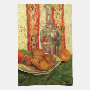 Still Life Decanter und Zitronen von Vincent van G Geschirrtuch