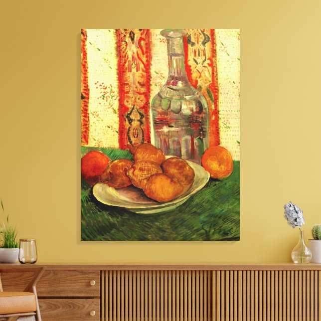 Still Life Decanter und Zitronen von Vincent van G Leinwanddruck (Insitu (Wohnzimmer))