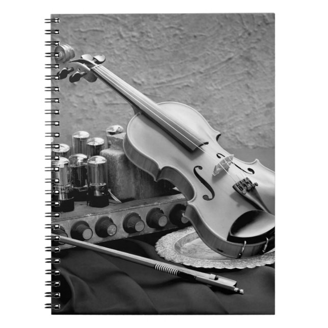 Still life fine art photography on musician techno notizblock (Vorderseite)
