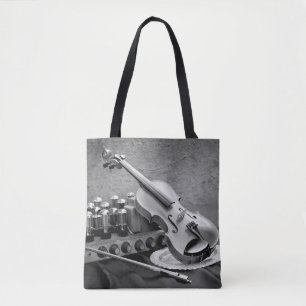 Still life fine art photography on musician techno tasche