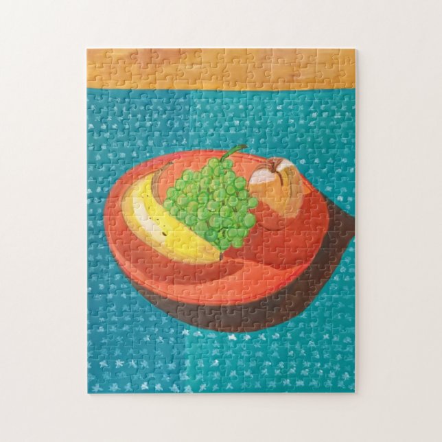 Still Life - Fruit on the Plate puzzles (Vertical)