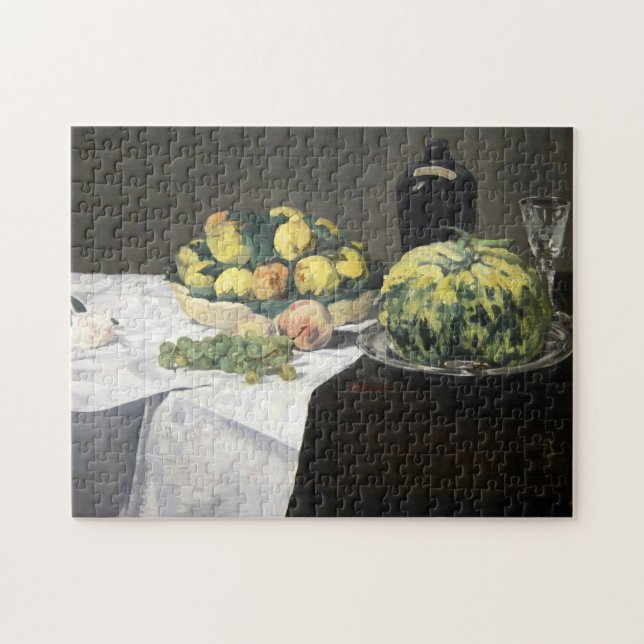 Still Life Lemon Pfirsiche von Manet Impressionist (Horizontal)