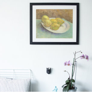 Still Life Lemons on a Plate by Vincent van Gogh Poster