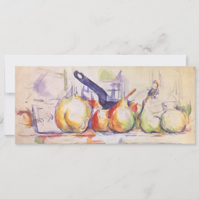 Still Life mit Saucepan von Paul Cezanne (Vorderseite)