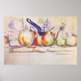Still Life mit Saucepan von Paul Cezanne Poster