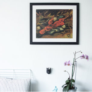 Still Life Mussels und Shrimps von Vincent van Gog Poster