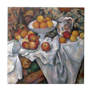 Still Life Orange - Paul Cezanne Malerei Art Fliese