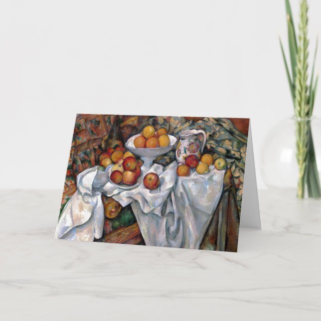 Still Life Orange - Paul Cezanne Malerei Art Karte (Vorderseite)
