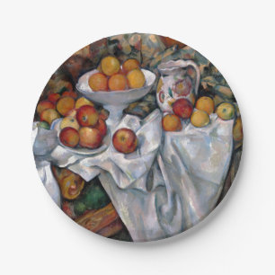 Still Life Orange - Paul Cezanne Malerei Art Pappteller