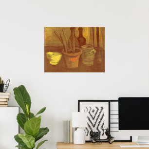 Still Life Pinsel in einem Pot Vincent van Gogh Poster