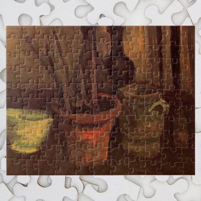Still Life Pinsel in Pot von Vincent van Gogh (Von Creator hochgeladen)