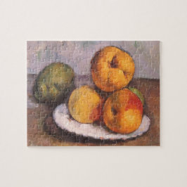 Still Life Quince, Äpfel, Birnen von Paul Cezanne