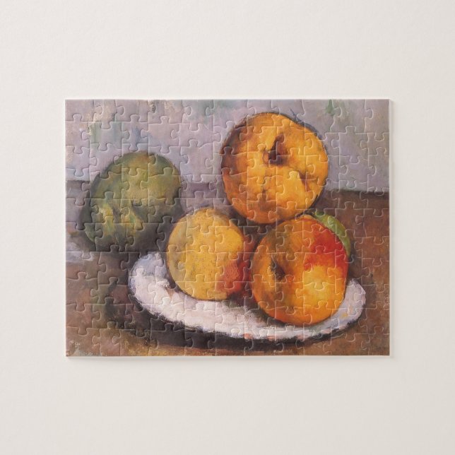 Still Life Quince, Äpfel, Birnen von Paul Cezanne (Horizontal)
