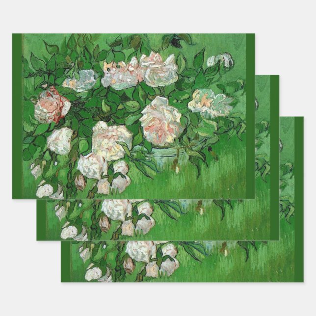 Still Life: Roses von Vincent van Gogh Geschenkpapier Set (Set)