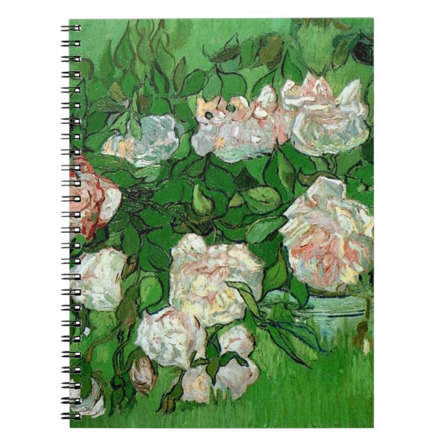Still Life: Roses von Vincent van Gogh Notizblock (Vorderseite)