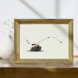 Still Life Seashell and Ivory Collage Poster