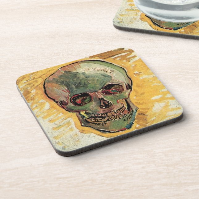 Still Life Skull von Vincent van Gogh Untersetzer (Linke Seite)