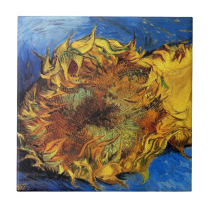 Still Life Two Cut Sonnenblumen von Vincent van Go Fliese