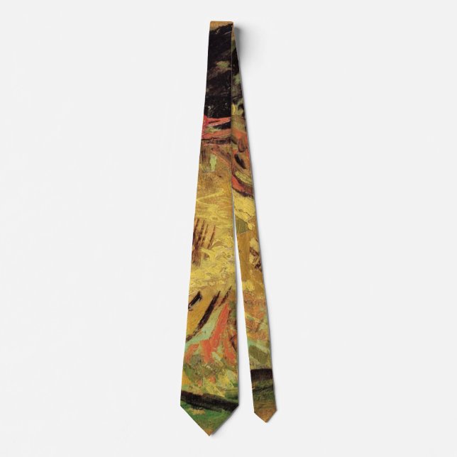 Still Life Two Cut Sonnenblumen von Vincent van Go Krawatte (Vorderseite)