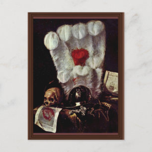 Still Life (Vanitas), von Juriaen Van Streeck (Bes Postkarte