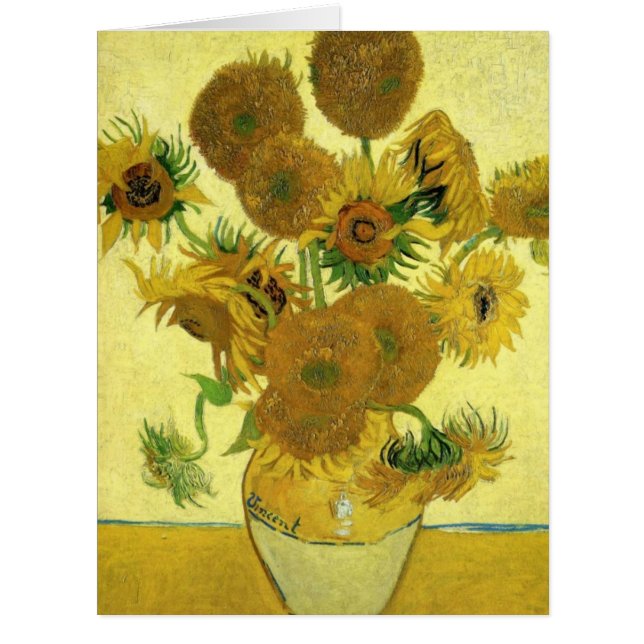 Still Life - Vase mit 15 Sonnenblumen von van Gogh (Vorderseite)