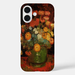 Still Life Vase mit Zinnias von Vincent van Gogh iPhone 16 Hülle