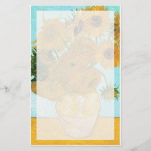 Still Life - Vase mit zwölf Sonnenblumen van Gogh Briefpapier