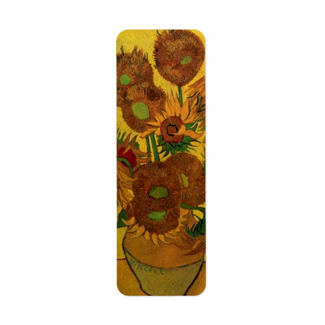 Still Life Vase w 15 Sonnenblumen Vincent van Gogh (Vorne)