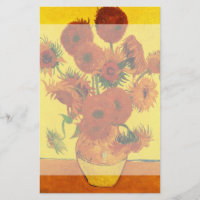 Still Life Vase w 15 Sonnenblumen Vincent van Gogh