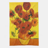 Still Life Vase w 15 Sonnenblumen Vincent van Gogh