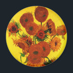 Still Life Vase w 15 Sonnenblumen Vincent van Gogh Magnet<br><div class="desc">Still Life: Vase mit 15 Sonnenblumen von Vincent van Gogh ist ein Vintager Kunst Post-Impressionismus noch Leben Blumenmalerei. Ein wunderschönes Bouquet mit frisch geschnittenen gelben und orangefarbenen Sonnenblumen aus einem Sommergarten in voller Blüte. Über den Künstler: Vincent Willem van Gogh (1853-1890) war einer der berühmtesten postimpressionistischen Maler seiner Zeit. Seine...</div>