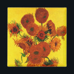 Still Life Vase w 15 Sonnenblumen Vincent van Gogh Magnet<br><div class="desc">Still Life: Vase mit 15 Sonnenblumen von Vincent van Gogh ist ein Vintager Kunst Post-Impressionismus noch Leben Blumenmalerei. Ein wunderschönes Bouquet mit frisch geschnittenen gelben und orangefarbenen Sonnenblumen aus einem Sommergarten in voller Blüte. Über den Künstler: Vincent Willem van Gogh (1853-1890) war einer der berühmtesten postimpressionistischen Maler seiner Zeit. Seine...</div>