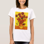 Still Life Vase w 15 Sonnenblumen Vincent van Gogh T-Shirt<br><div class="desc">Still Life: Vase mit 15 Sonnenblumen von Vincent van Gogh ist ein Vintager Kunst Post-Impressionismus noch Leben Blumenmalerei. Ein wunderschönes Bouquet mit frisch geschnittenen gelben und orangefarbenen Sonnenblumen aus einem Sommergarten in voller Blüte. Über den Künstler: Vincent Willem van Gogh (1853-1890) war einer der berühmtesten postimpressionistischen Maler seiner Zeit. Seine...</div>