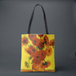 Still Life Vase w 15 Sonnenblumen Vincent van Gogh Tasche<br><div class="desc">Schöne Tote-Taschen im Überdruck! Erhältlich in zwei Stilen und zwei Größen! Still Life: Vase mit 15 Sonnenblumen von Vincent van Gogh ist ein Vintager Kunst Post-Impressionismus noch Leben Blumenmalerei. Ein wunderschönes Bouquet mit frisch geschnittenen gelben und orangefarbenen Sonnenblumen aus einem Sommergarten in voller Blüte. Über den Künstler: Vincent Willem van...</div>