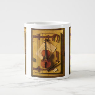 Still Life Violin and Music von William Harnett Jumbo-Tasse