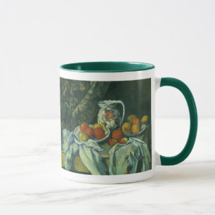 Still Life, Vorhang und Pitcher von Paul Cezanne Tasse