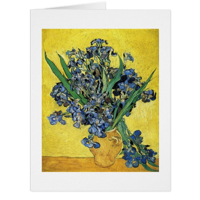 Still Life with Irises par van Gogh (Devant)