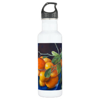 Still Life with Lemons and Orange Branch Edelstahlflasche