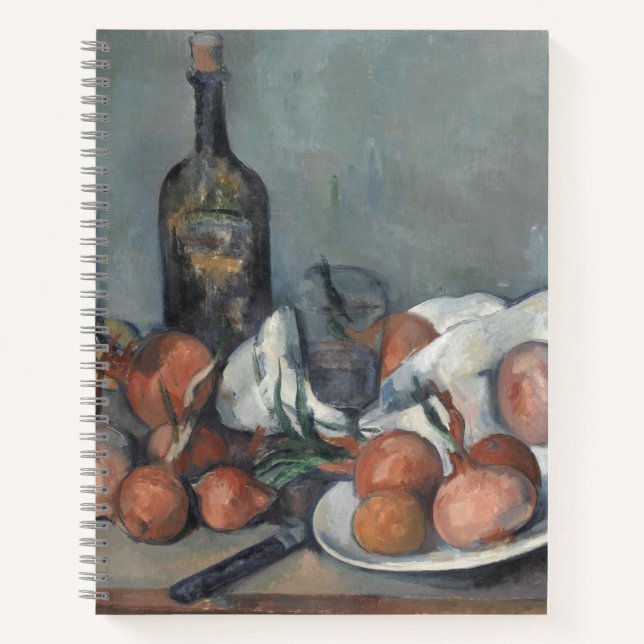 Still Life with Onions, OIl Painting, Paul Cezanne Notizbuch (Vorderseite)