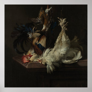 Still Life with Poultry, van Aelst Poster