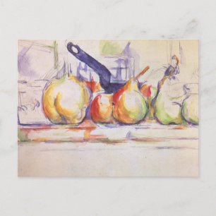 Still Life with Saucepan by Paul Cezanne Postkarte