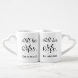 Still Mr. & Mrs. zum personalisieren Liebestassen<br><div class="desc">Still Her Mr. & Stil his Mrs. zum personalisieren. Perfekt zum Hochzeitstag,  Jahrestag,  Valentinstag und mehr.</div>