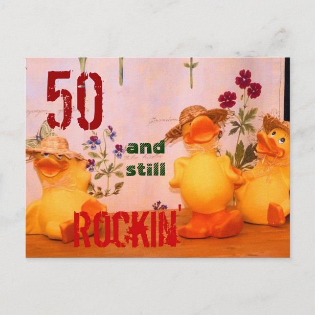 Still Rockin' Postkarte (Vorderseite)