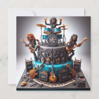 STILL ROCKING, Ältere Erwachsene Geburtstagsfeier Einladung