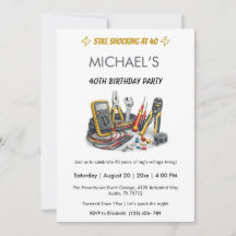 Still Shocking at 40 Electrician Birthday Party