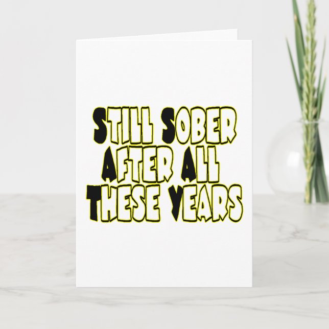 Still Sober Karte (Vorderseite)