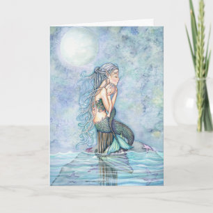 Still Waters Mermaid Baby Dusche Danke Karten