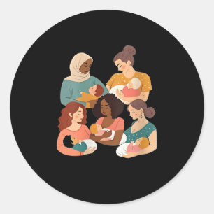 Stillberaterin für Frauen Stillzeit Geburt Wo Runder Aufkleber