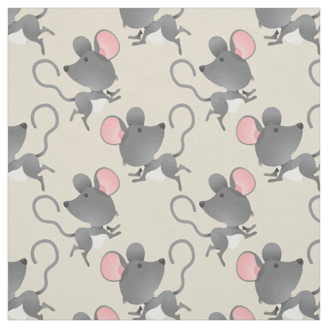 Stille als Maus-Süße Tier-Muster Stoff (Muster)